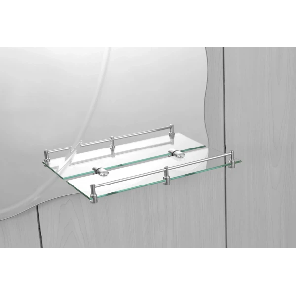 Зеркало настенное Zerix SOLO MOZ01-480x680x100 асимметричное с 3-мя полками (ZX5624)