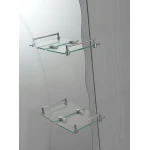 Зеркало настенное Zerix SOLO MOZ01-480x680x100 асимметричное с 3-мя полками (ZX5624)