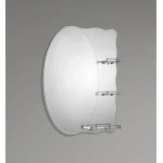 Зеркало настенное Zerix SOLO MOZ01-650x850x100 асимметричное с 3-мя полками (ZX5625)