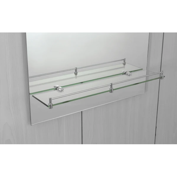 Зеркало настенное Zerix SANSA MRZ04-450x600x100 прямоугольное с полкой и декором (ZX5626)