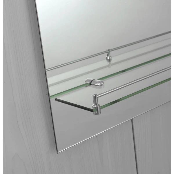 Зеркало настенное Zerix SANSA MRZ04-450x600x100 прямоугольное с полкой и декором (ZX5626)