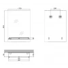 Дзеркало настінне Zerix SANSA MRZ05-700x850x105 прямокутне з полицею (ZX5629)