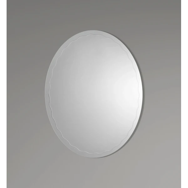 Зеркало настенное Zerix FUSION MOZ02-450x600 овальное с декором (ZX5630)