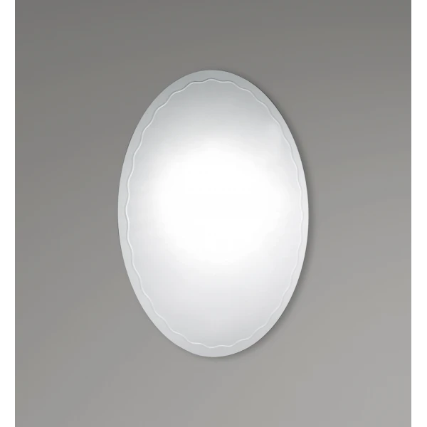 Зеркало настенное Zerix FUSION MOZ02-450x600 овальное с декором (ZX5630)