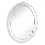Зеркало настенное Zerix FUSION MOZ03-55x70 овальное с декором (ZX5632)