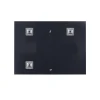 Дзеркало настінне Zerix KUBIX MRZ06-450x600-REVERSE прямокутне з декором (ZX5633)