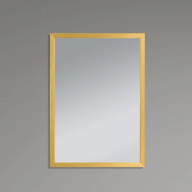 Дзеркало настінне Zerix FONTE MRZ09-700x850-REVERSE GOLD прямокутне в золотій рамі (ZX5639)