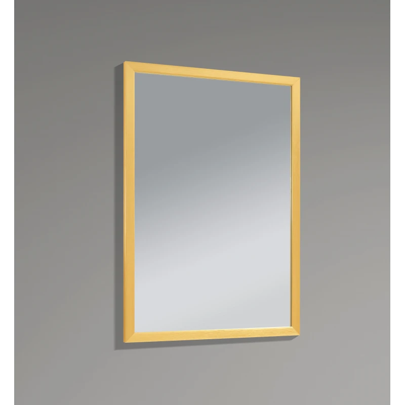 Дзеркало настінне Zerix FONTE MRZ09-700x850-REVERSE GOLD прямокутне в золотій рамі (ZX5639)