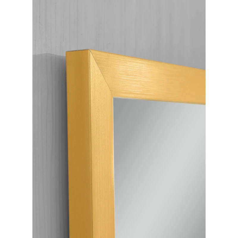Дзеркало настінне Zerix FONTE MRZ09-700x850-REVERSE GOLD прямокутне в золотій рамі (ZX5639)