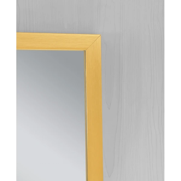 Зеркало настенное Zerix FONTE MRZ09-700x850-REVERSE GOLD прямоугольное в золотой раме (ZX5639)