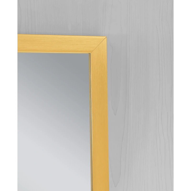Дзеркало настінне Zerix FONTE MRZ09-700x850-REVERSE GOLD прямокутне в золотій рамі (ZX5639)