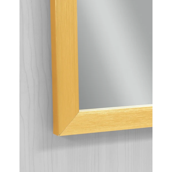 Зеркало настенное Zerix FONTE MRZ09-700x850-REVERSE GOLD прямоугольное в золотой раме (ZX5639)