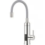 Проточный водонагреватель Zerix ELW35-EF-G 3,3kW с индикатором температуры и силиконовым изливом (ZX5642)