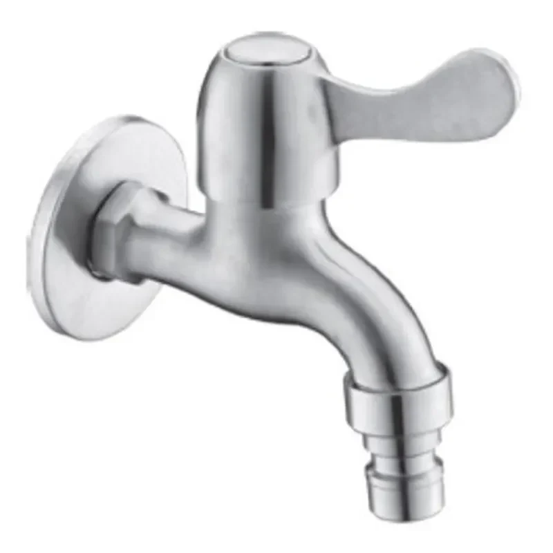 Кран для холодной воды Zerix BIB-002 1/2 из нержавеющей стали SUS304 (упаковка блистер) (ZX5688)