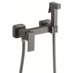 Смеситель для гигиенического душа Zerix FTK-222 Graphite с лейкой (Цвет графит) (ZX5843)