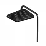 Душевая колонна со смесителем с кнопочным переключателем из алюминия ZERIX PBI-009-J BLACK,4 режима (ZX5849)