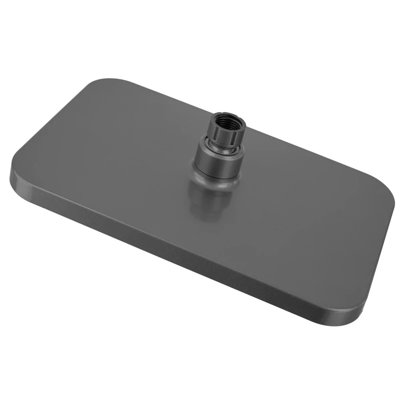 Душевая колонна со смесителем с кнопочным переключателем из алюминия ZERIX PBI-009-J GRAPHITE, 4 режима (ZX5850)