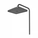 Душевая колонна со смесителем с кнопочным переключателем из алюминия ZERIX PBX-009-J GRAPHITE, 4 режима (ZX5851)