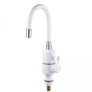 Проточный водонагреватель Zerix ELW06-F-WHITE 3,3 kW силиконовый излив, на мойку (ZX5857)