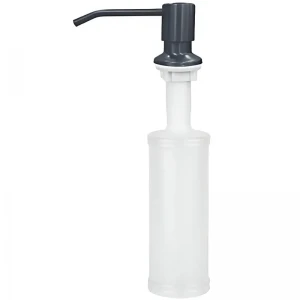 Дозатор для рідкого мила врізний ZERIX DIS-01.SUS NANO-BLACK з нержавіючої сталі SUS304 300 мл (ZX5885) Дозатор для рідкого мила врізний ZERIX DIS-01.SUS NANO-BLACK з нержавіючої сталі SUS304 300 мл (ZX5885)