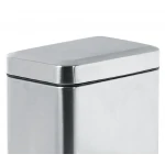 Відро для сміття з плавним закриттям прямокутне Zerix Sansa-TC0105 SS Color 5л колір нержавійка (ZX5893)