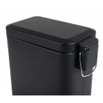 Відро для сміття з плавним закриттям прямокутне Zerix Sansa-TC0105 Black 5 л колір чорний (ZX5894)