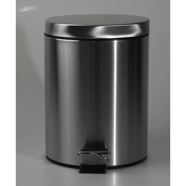 Мусорное ведро круглое Zerix Solo-TC0103 SS Color 3 л цвет нержавейка (ZX5895)