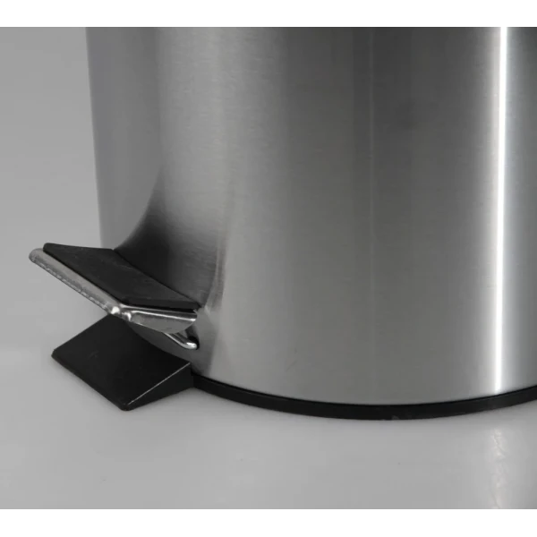 Мусорное ведро круглое Zerix Solo-TC0103 SS Color 3 л цвет нержавейка (ZX5895)