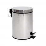 Мусорное ведро круглое Zerix Solo-TC0103 SS Color 3 л цвет нержавейка (ZX5895)