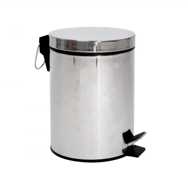 Мусорное ведро круглое Zerix Solo-TC0103 SS Color 3 л цвет нержавейка (ZX5895)