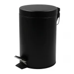 Мусорное ведро круглое Zerix Solo-TC0103 Black 3 л цвет черный (ZX5896)