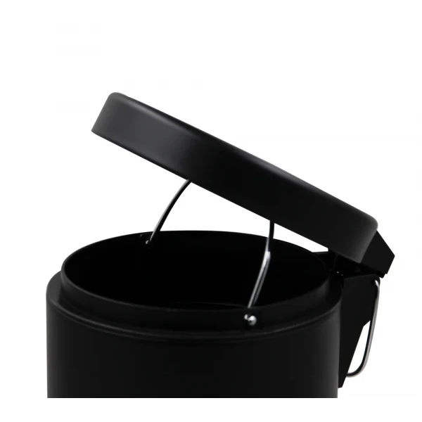 Мусорное ведро круглое Zerix Solo-TC0103 Black 3 л цвет черный (ZX5896)