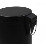 Мусорное ведро круглое Zerix Solo-TC0103 Black 3 л цвет черный (ZX5896)