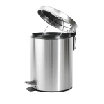 Мусорное ведро круглое Zerix Solo-TC0105 SS Color 5 л цвет нержавейка (ZX5897)