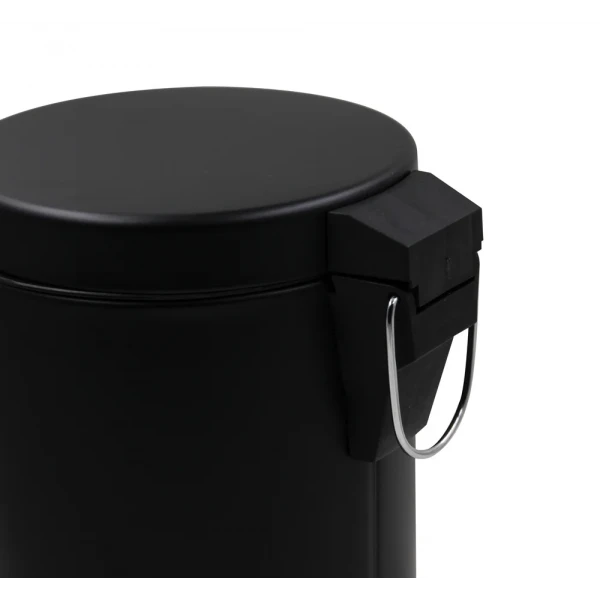 Мусорное ведро круглое Zerix Solo-TC0105 Black 5 л цвет черный (ZX5898)