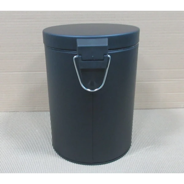 Відро для сміття кругле Zerix Solo-TC0105 Black 5 л колір чорний (ZX5898)