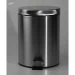 Мусорное ведро круглое Zerix Solo-TC0107 SS Color 7 л цвет нержавейка (ZX5899)