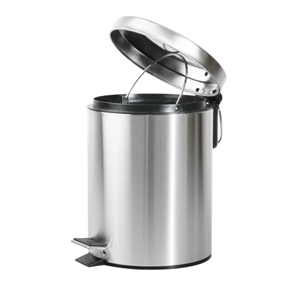 Мусорное ведро круглое Zerix Solo-TC0107 SS Color 7 л цвет нержавейка (ZX5899)
