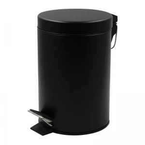Мусорное ведро круглое Zerix Solo-TC0107 Black 7 л цвет черный (ZX5900)