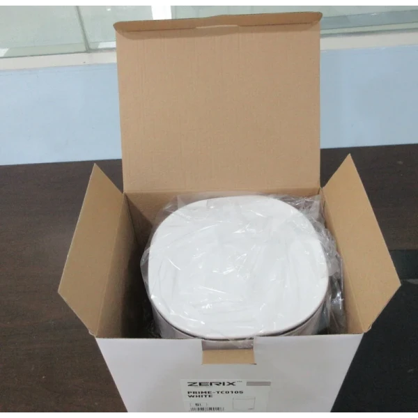 Відро для сміття з плавним закриттям овальне Zerix Prime-TC0105 White 5л колір білий (ZX5901)