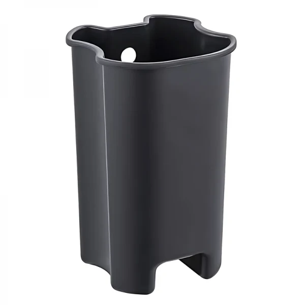 Мусорное ведро с плавным закрытием овальное Zerix Prime-TC0105 White 5л цвет белый (ZX5901)