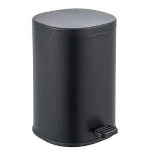 Відро для сміття з плавним закриттям овальне Zerix Prime-TC0105 Black 5л колір чорний (ZX5902)