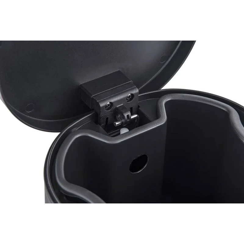 Відро для сміття з плавним закриттям овальне Zerix Prime-TC0105 Black 5л колір чорний (ZX5902)