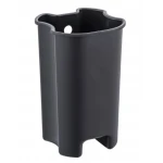 Мусорное ведро с плавным закрытием овальное Zerix Prime-TC0105 Black 5л цвет черный (ZX5902)