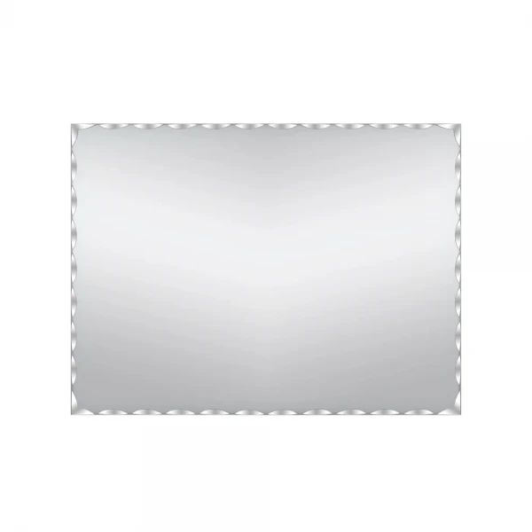 Зеркало настенное Zerix KUBIX MRZ06-450x600 прямоугольное с декором (ZX5948)