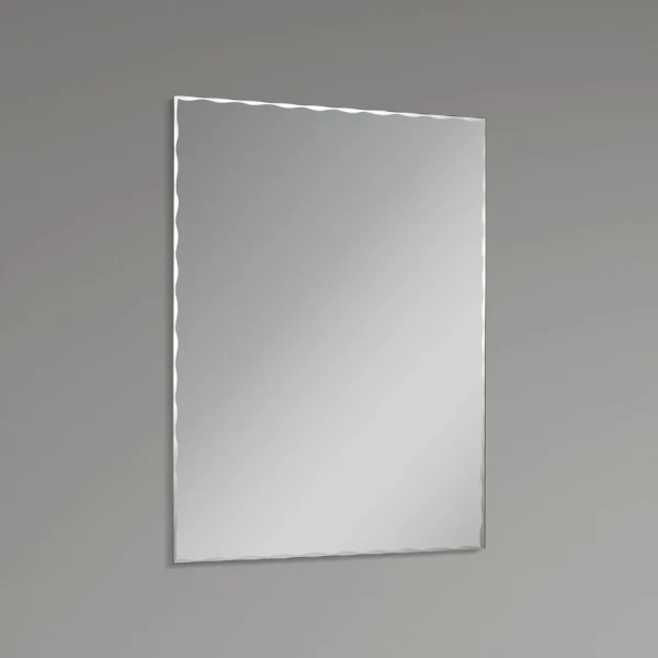 Зеркало настенное Zerix KUBIX MRZ06-450x600 прямоугольное с декором (ZX5948)