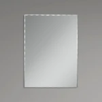 Зеркало настенное Zerix KUBIX MRZ06-450x600 прямоугольное с декором (ZX5948)