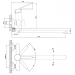 Змішувач для ванни Zerix LOR7-124 (ZX5977)