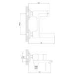 Змішувач для ванни Zerix NEL3-125 (ZX5980)