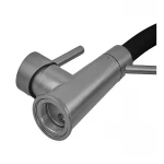 Змішувач для кухні ZERIX FUL-017 Graphite Refl.Black з нержавіючої сталі SUS304, графіт, з гнучким силіконовим виливом (ZX5995)